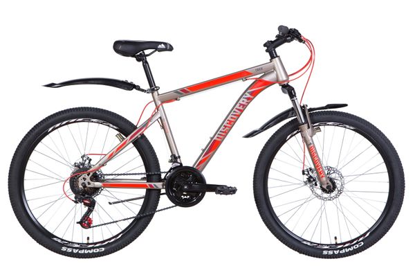 

Велосипед 26" Discovery TREK DD 2021 (серо-красный (м))