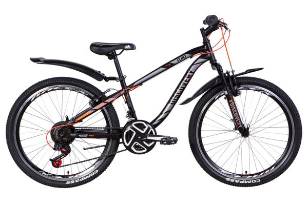 

Велосипед 24" Discovery FLINT AM Vbr 2021 (черно-серый с оранжевым (м))