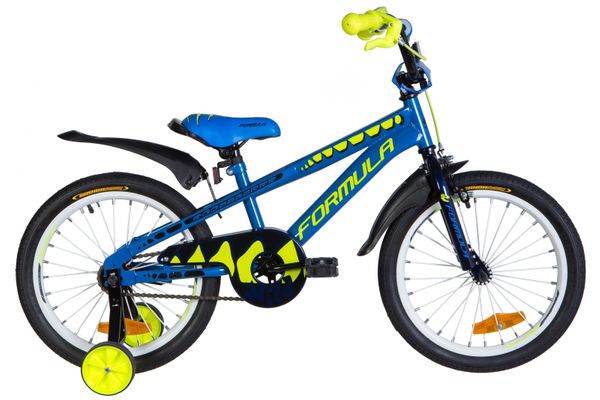 

Велосипед 18" Formula WILD 2021 (синий с желтым)