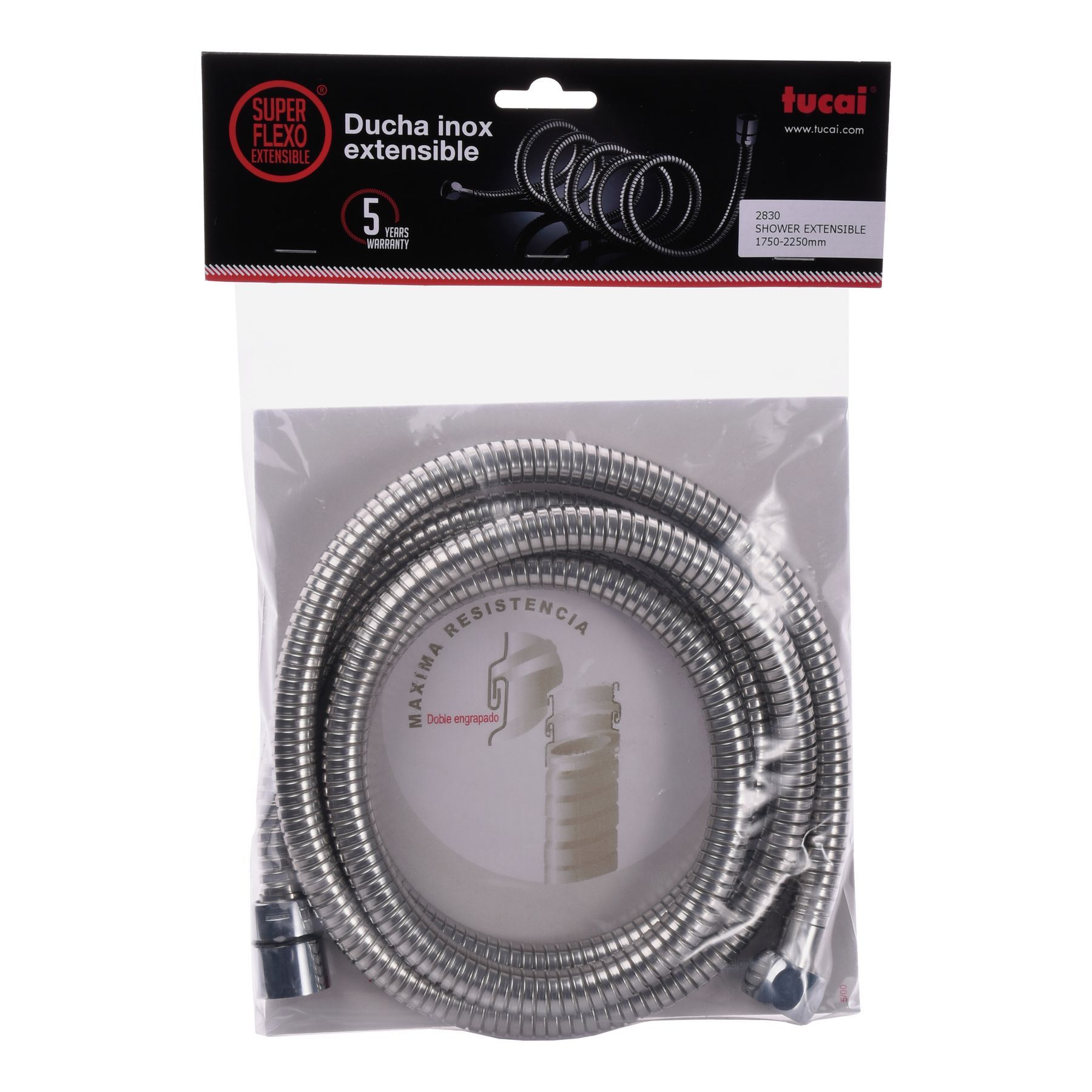 

Шланг душевой TUCAI FlexoInoxExtensible растяжной 175см-225см (SR203121)