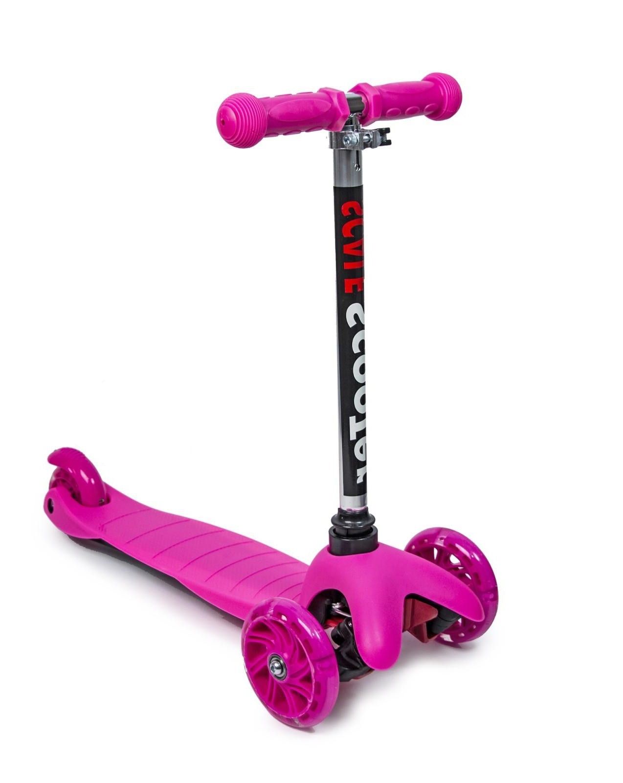 

Самокат детский Mini Scale Scooter(свет.колеса) Розовый