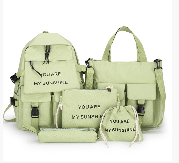 

Комплект Рюкзак женский + сумки + пенал Sugebag Салатовый (207G)