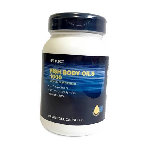 

Омега 3, Fish Body Oils 1000, GNC 90гелкапс (67120001)