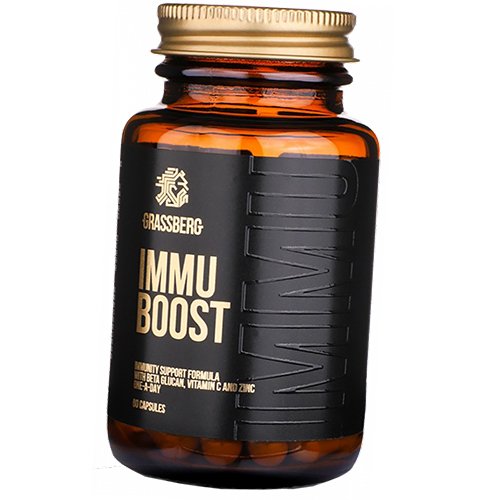 

Бета-глюкан с Цинком и Витамином С, Immu Boost, Grassberg 60капс (72515002)