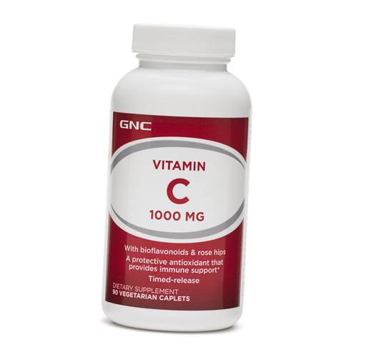 

Витамин С с замедленным высвобождением, Vitamin C Timed-release 1000, GNC 90вегкаплет (36120088)