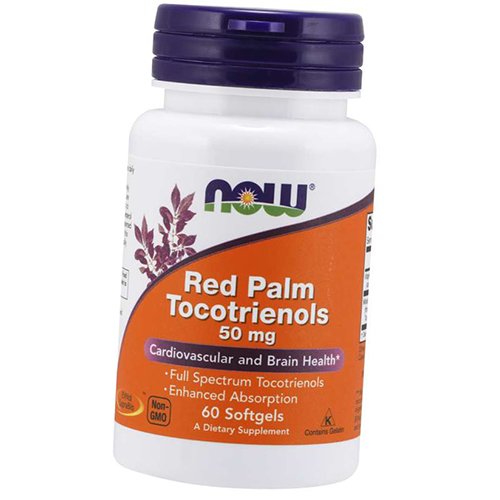 

Токотриенолы красной пальмы, Red Palm Tocotrienols 50, Now Foods 60гелкапс (71128164)