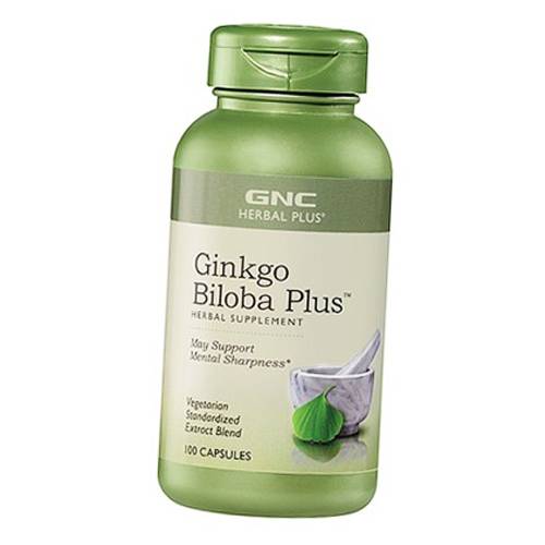 

Гинкго Билоба Экстракт, Ginkgo Biloba Plus, GNC 120капс (71120005)