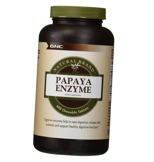 

Папаин, Papaya Enzyme, GNC 600таб (69120001)