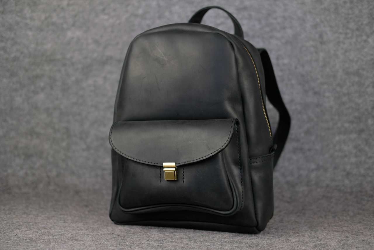 

Рюкзак женский винтажная кожа Berty 68-4156 Черный