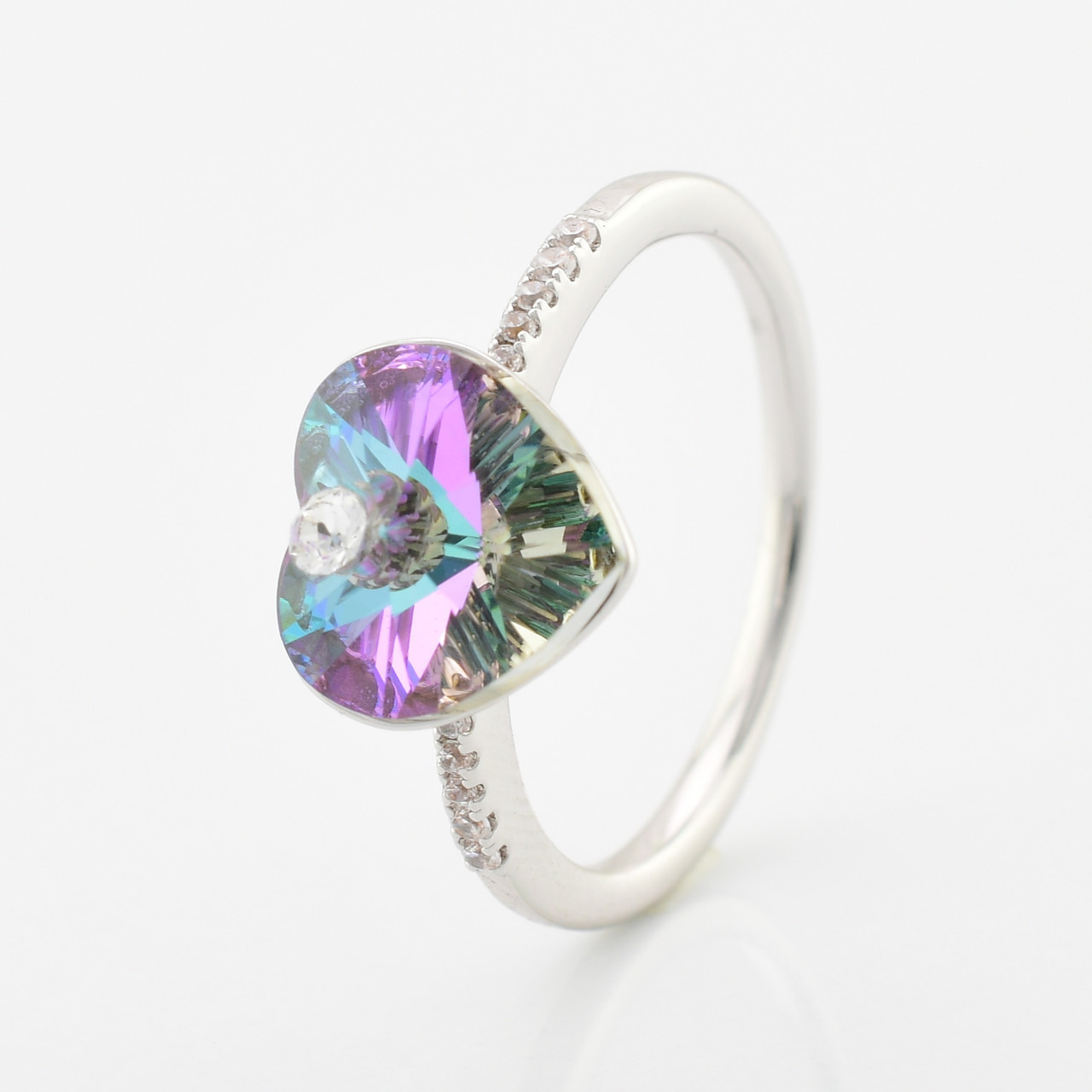 

Кольцо Xuping с кристаллами Swarovski 85008 цвет райское сияние позолота Белое Золото20