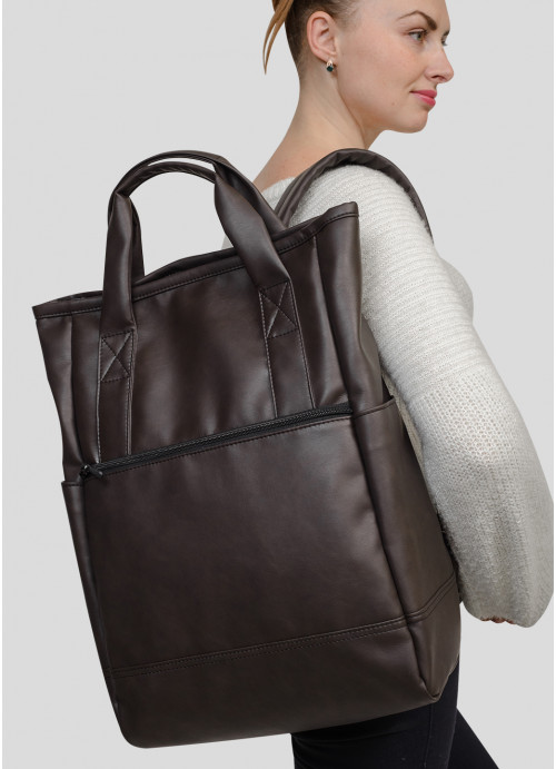 

Сумка Sambag Shoper SEN ТЕМНО-КОРИЧНЕВИЙ НУБУК