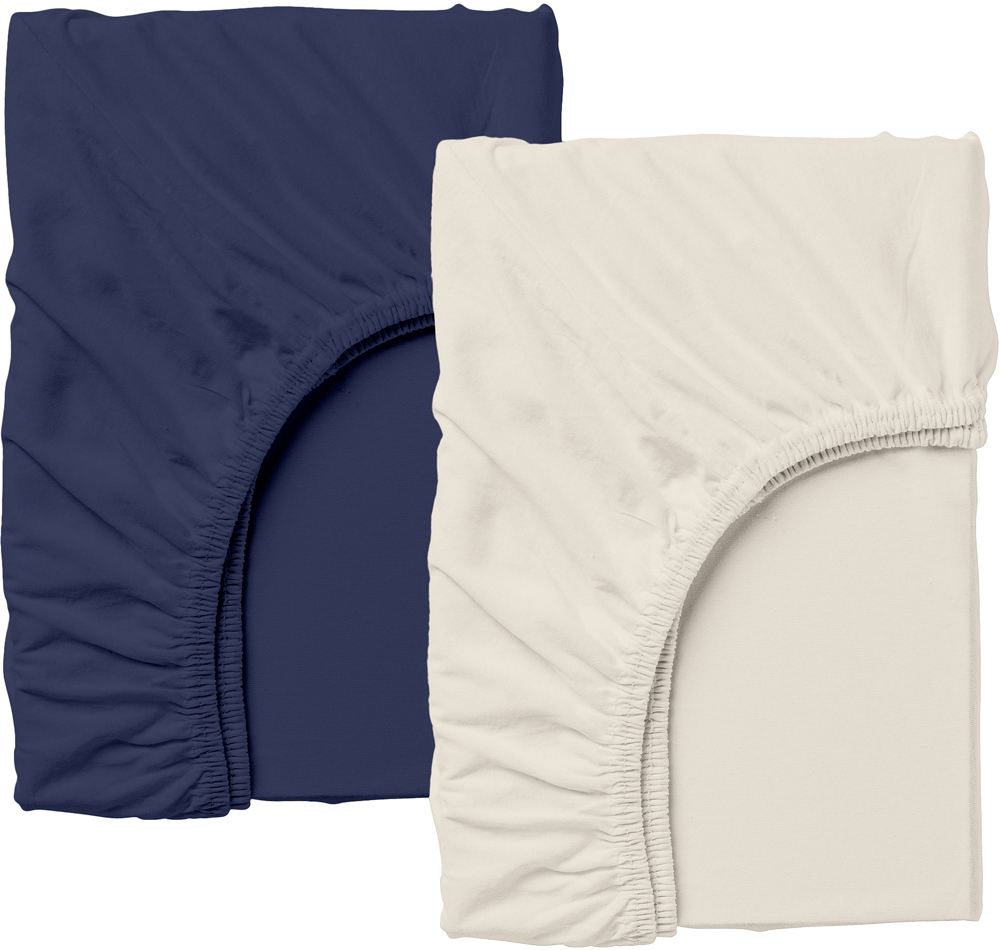

Набор Cosas простынь на резинке 160x200 2 шт Set_Beige_DarkBlue