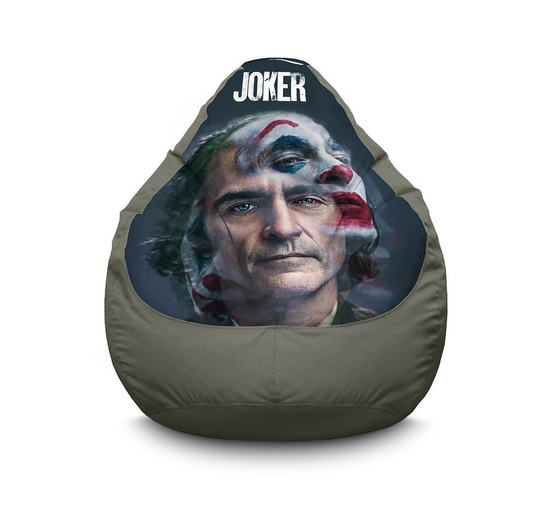 

Кресло мешок iPuff "Joker. Mask" Оксфорд XL (80х110 см) Серый