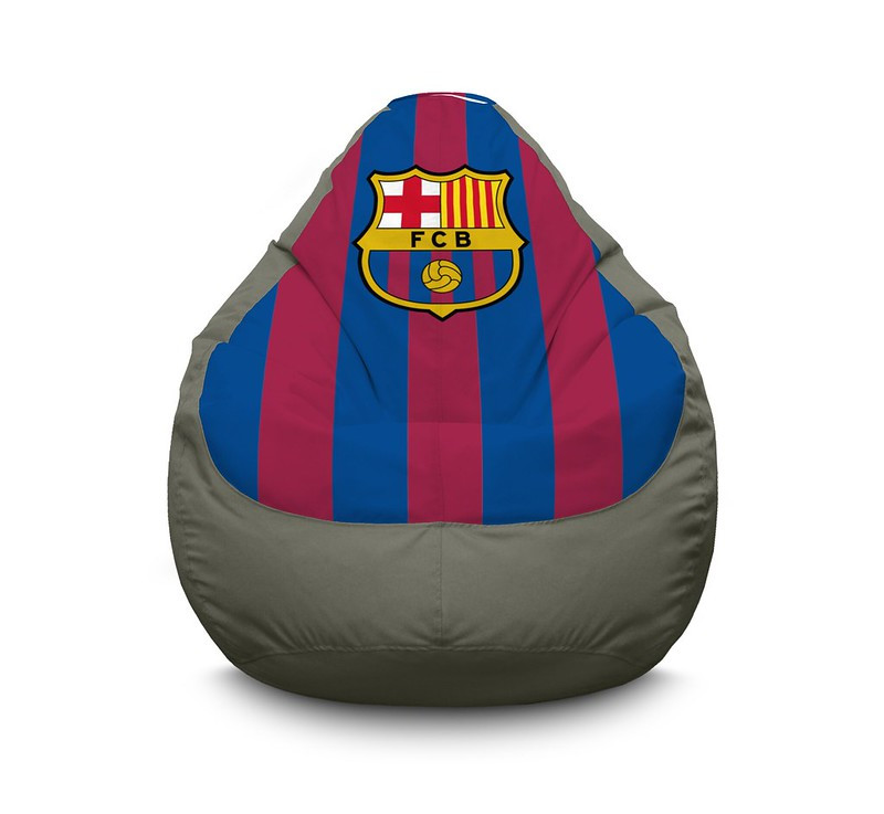 

Кресло мешок iPuff "Football. Barcelona. Gray" Оксфорд XL (80х110 см) Серый