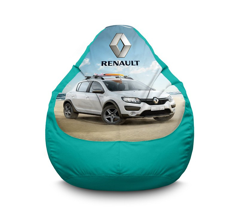 

Кресло мешок iPuff "Renault. Sandero" Оксфорд XXXL (100х135 см) Бирюзовый