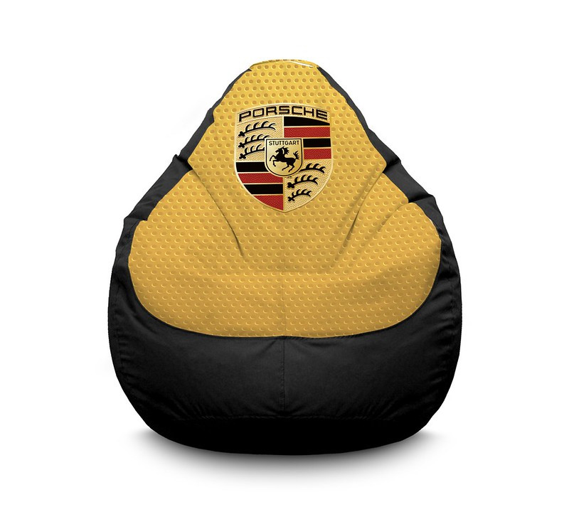 

Кресло мешок iPuff "Porsche" Оксфорд XXL (90х125 см) Бежевый/Черный