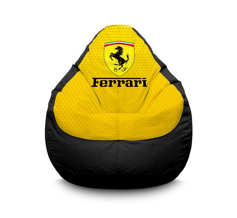 

Кресло мешок iPuff "Ferrari. Yellow" Оксфорд XXXL (100х135 см) Желтый/Черный