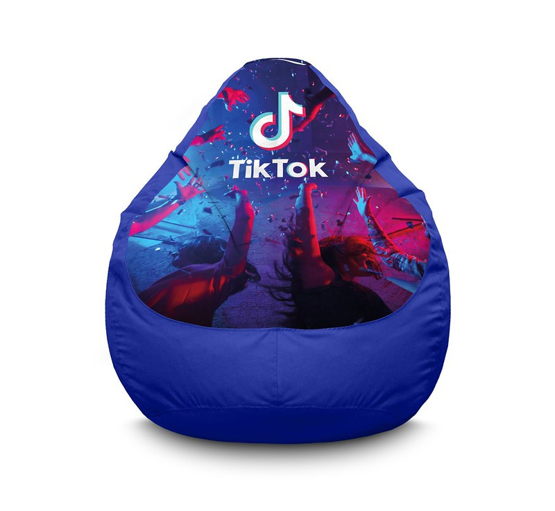 

Кресло мешок iPuff "Tik Tok. Party" Оксфорд XXL (90х125 см) Синий