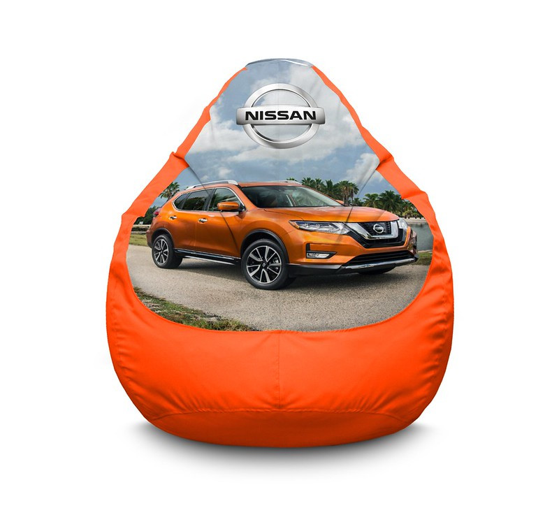 

Кресло мешок iPuff "Nissan. Qashqai. Orange" Оксфорд XXXL (100х135 см) Оранжевый