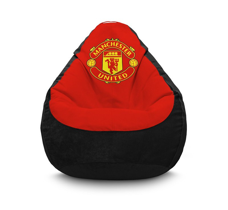 

Кресло мешок iPuff "Football. Manchester United FC" Флок XXXL (100x135 см) Красный/Черный