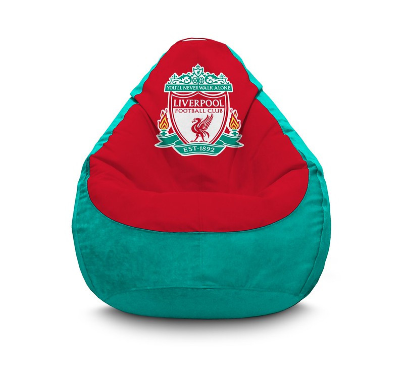 

Кресло мешок iPuff "Football. Liverpool FC. Turquoise" Флок XL (80x110 см) Красный/Бирюзовый