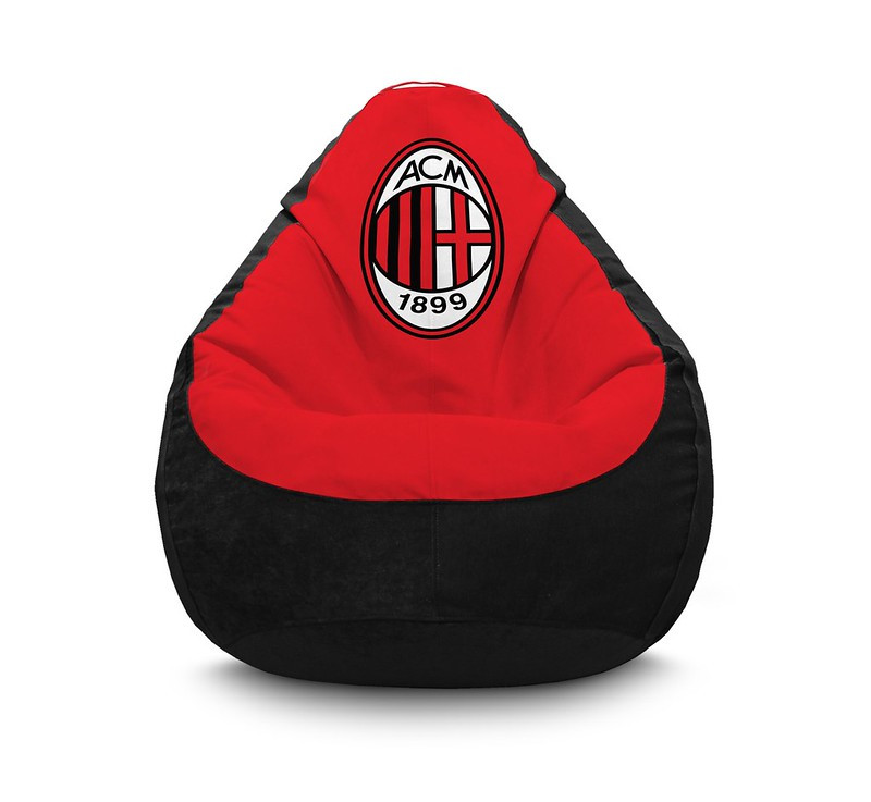 

Кресло мешок iPuff "Football. Milan FC" Флок XXXL (100x135 см) Красный/Черный