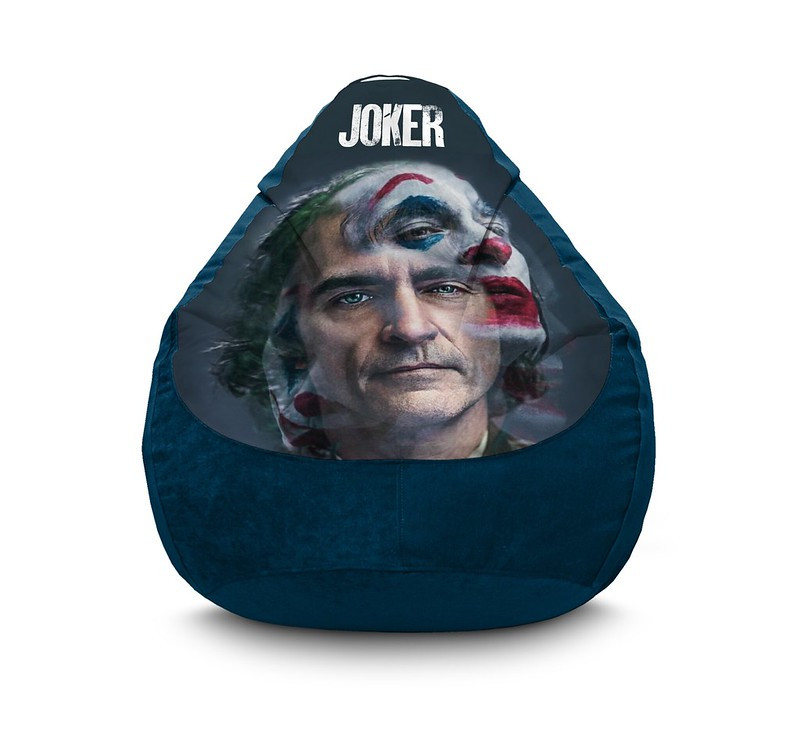 

Кресло мешок iPuff "Joker. Mask" Флок XXXL (100x135 см) Темно-синій