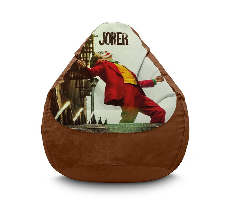 

Кресло мешок iPuff "Joker. Dance" Флок XL (80x110 см) Коричневый