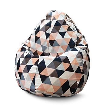 

Кресло мешок груша iPuff "Мозаика 4" Флок XL (80x110 см)