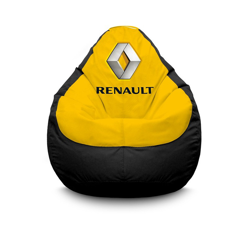 

Кресло мешок iPuff "Renault" Оксфорд XXXL (100х135 см) Желтый/Черный