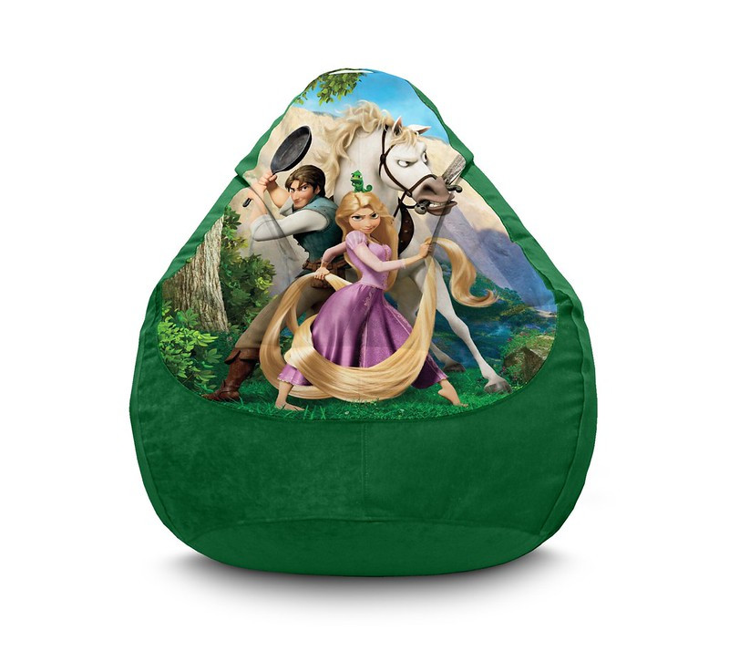 

Кресло мешок iPuff "Rapunzel and Flynn Rider" Флок XL (80х110 см) Зелёный