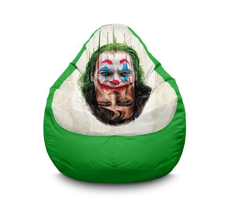 

Кресло мешок iPuff "Joker. Two face" Оксфорд XXXL (100х135 см) Зеленый