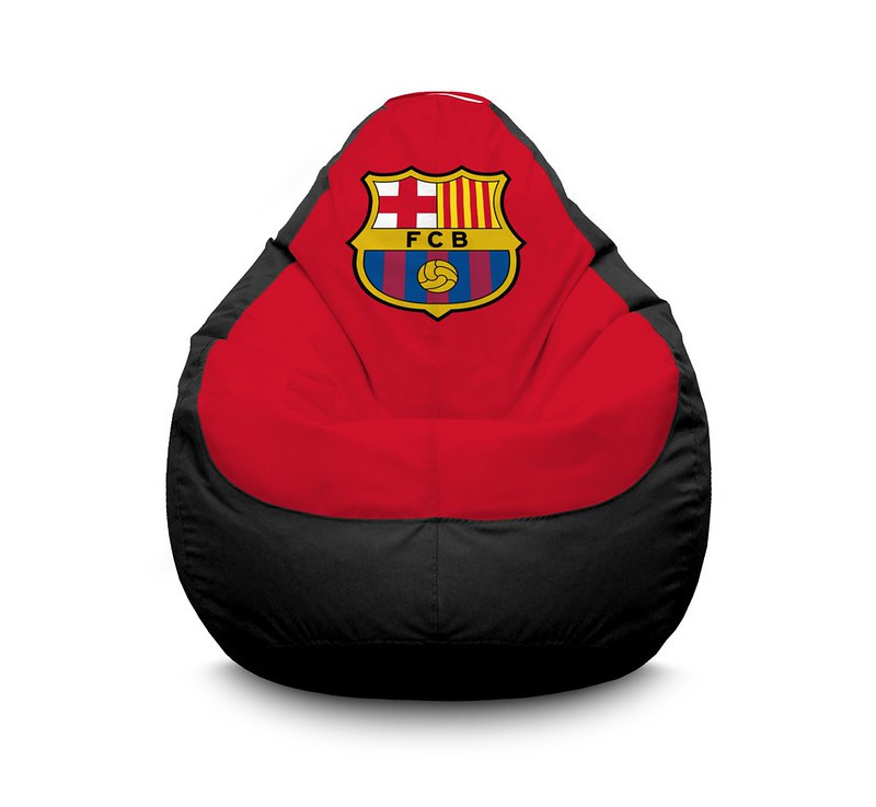 

Кресло мешок iPuff "Football. Barcelona FC. Black" Оксфорд XL (80х110 см) Красный/Черный