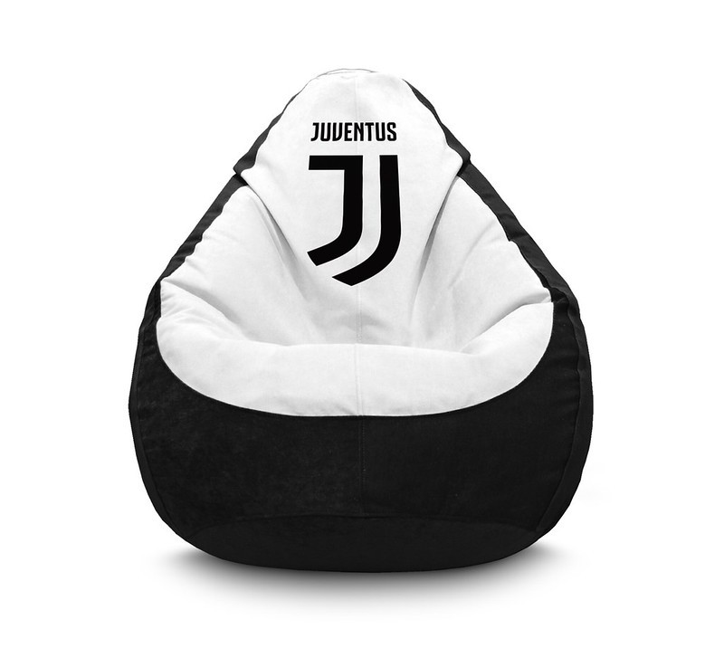 

Кресло мешок iPuff "Football. Juventus FC" Флок XXL (90x125 см) Белый/Черный