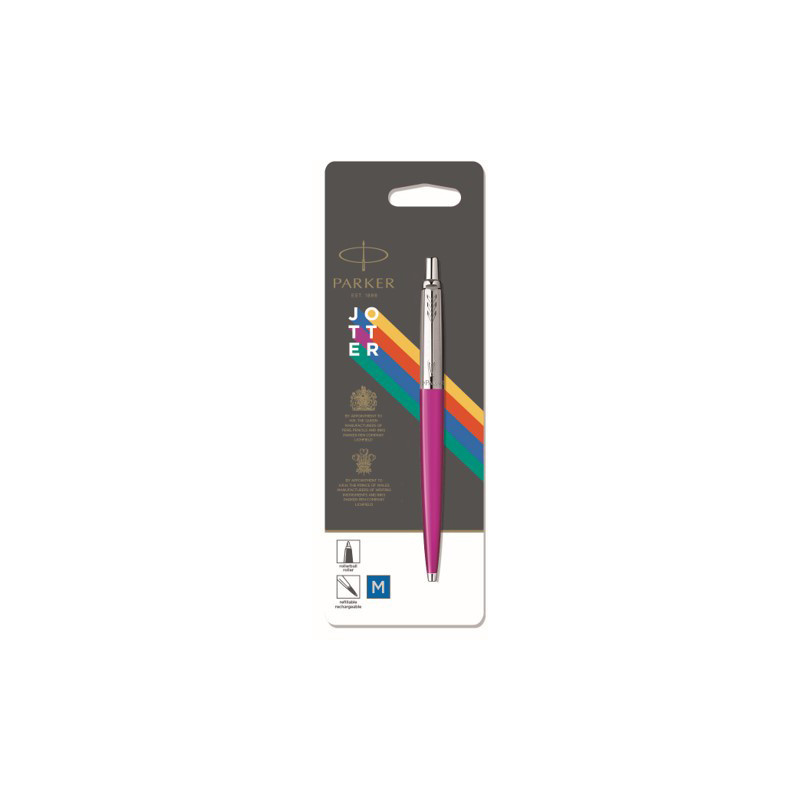 

Ручка шариковая Parker JOTTER 17 Plastic Pink CT BP блистер 15 536