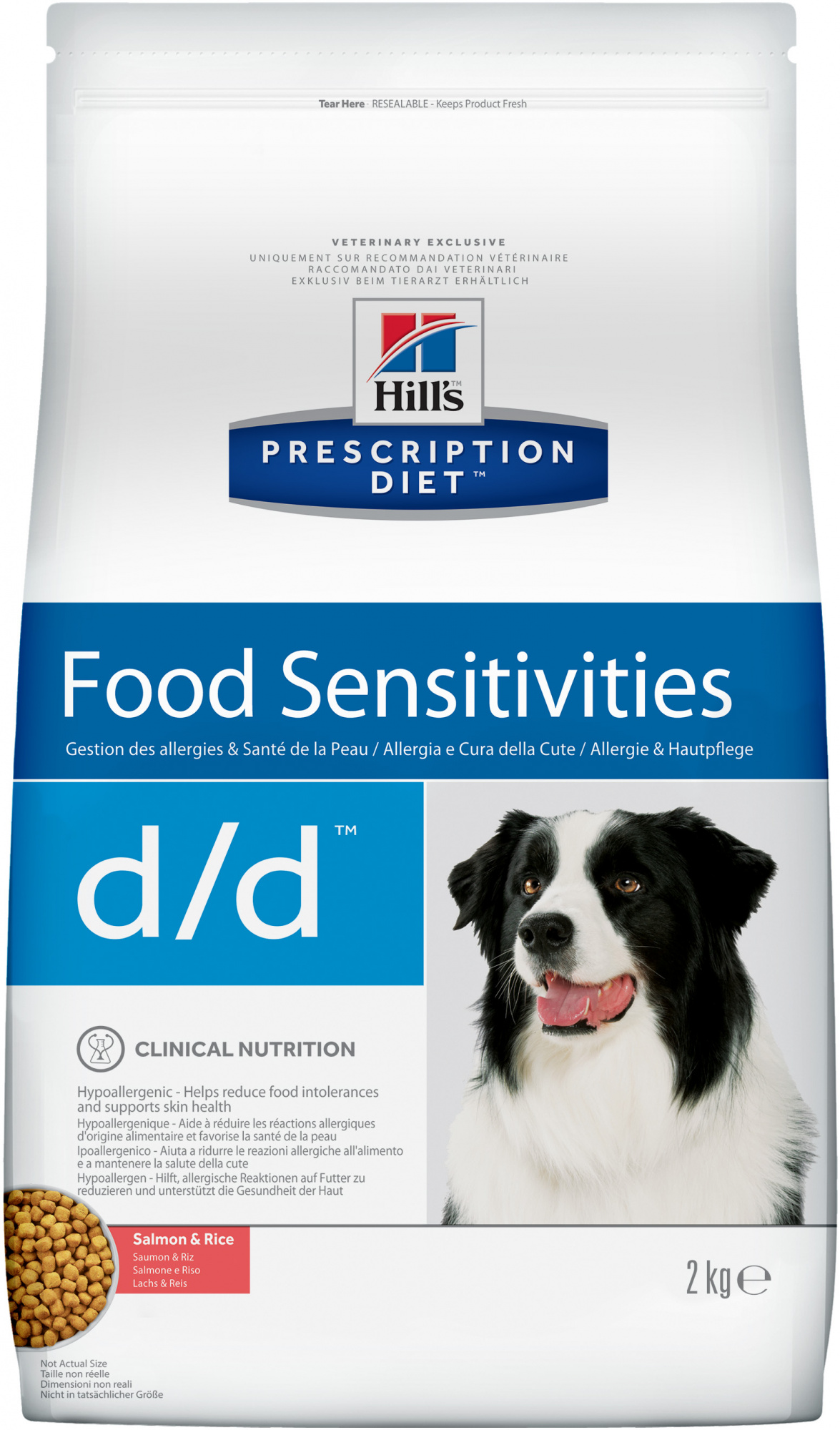 

Лечебная диета для собак Hill's Prescription Diet d/d Food Sensitivities Лосось и Рис при дерматитах, пищевой аллергии и непереносимости - 12 кг