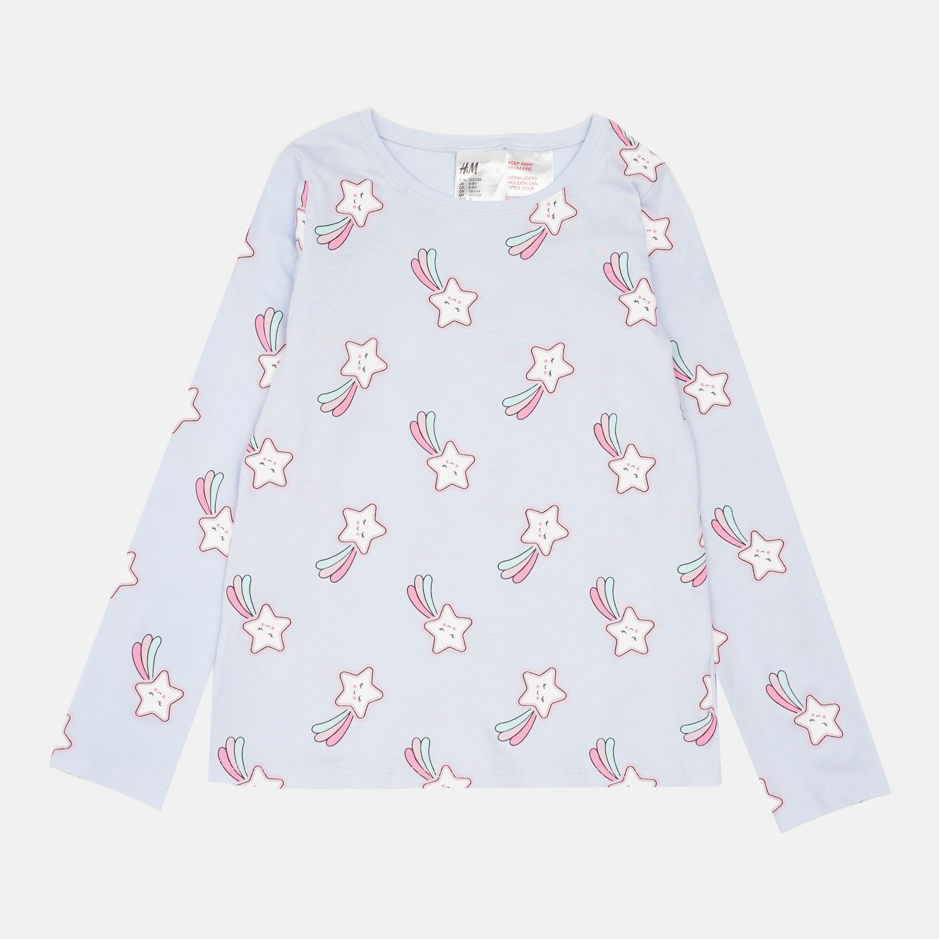 

Лонгслив H&M HOM92190 122-128 см Голубой