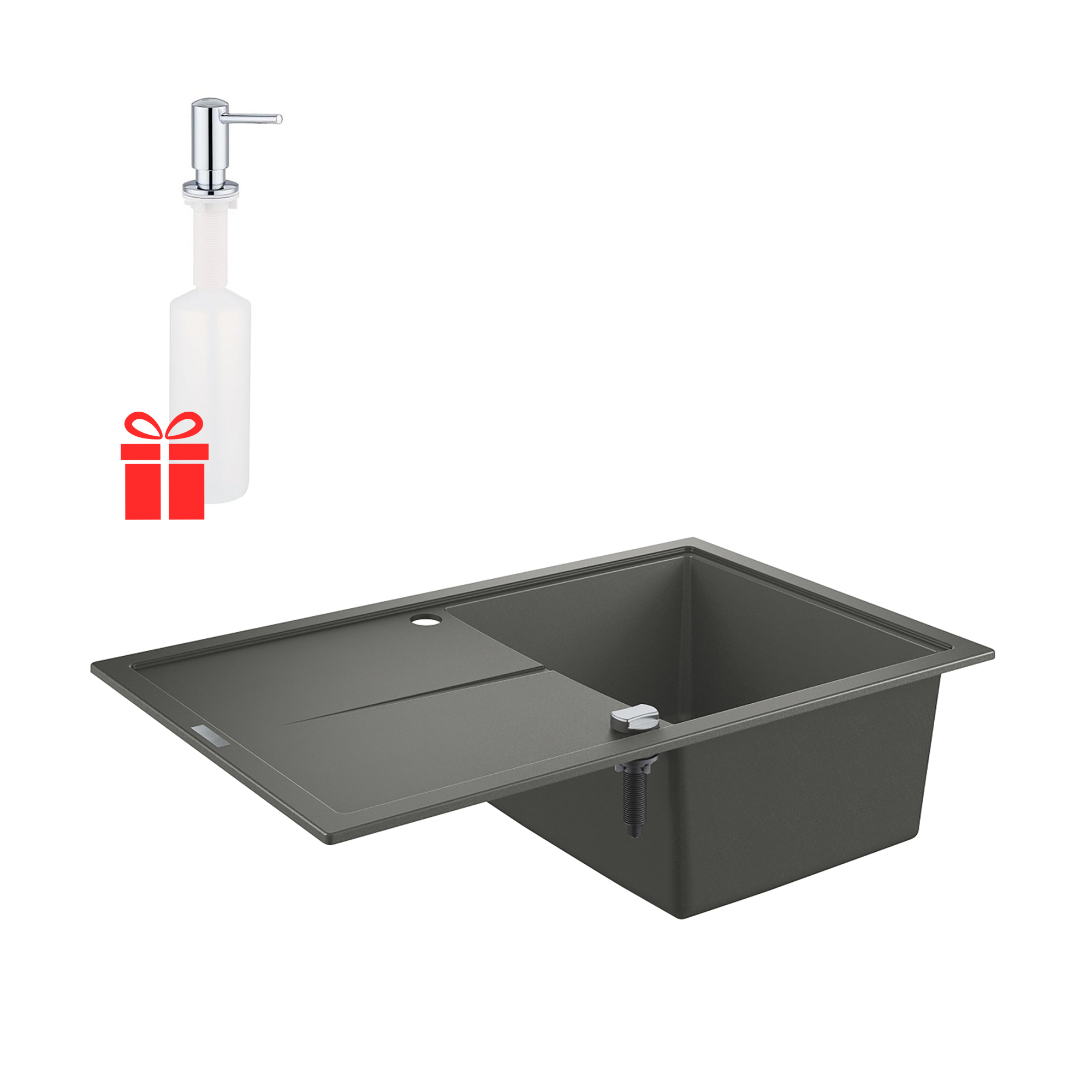 

Набор Grohe мойка кухонная K400 31639AT0 + дозатор для моющего средства Contemporary 40536000 (SX702281)