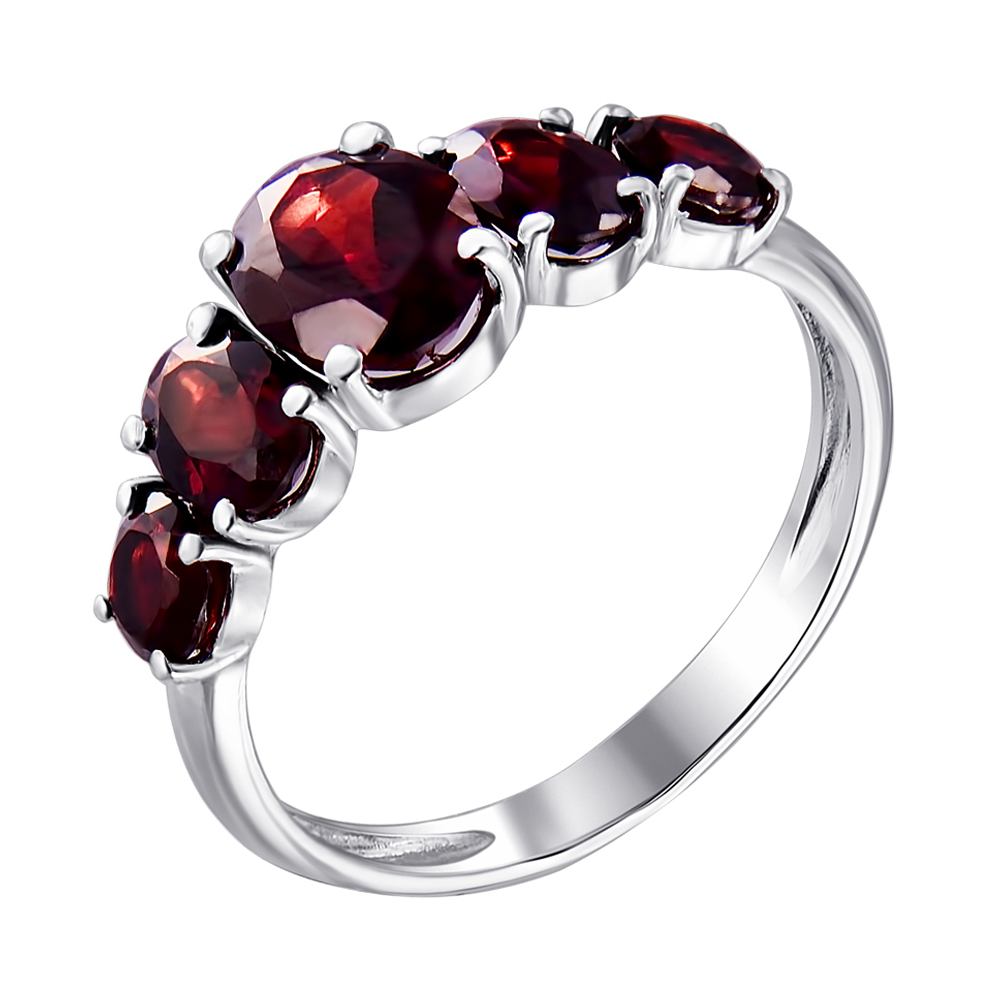 

Серебряное кольцо с гранатом 000063443 17 размера