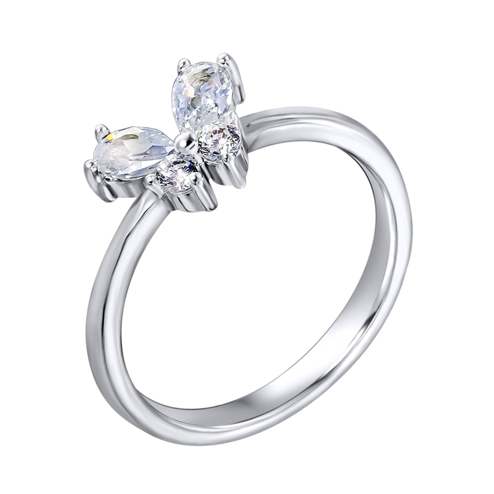 

Серебряное кольцо с фианитами 000118374 17 размера