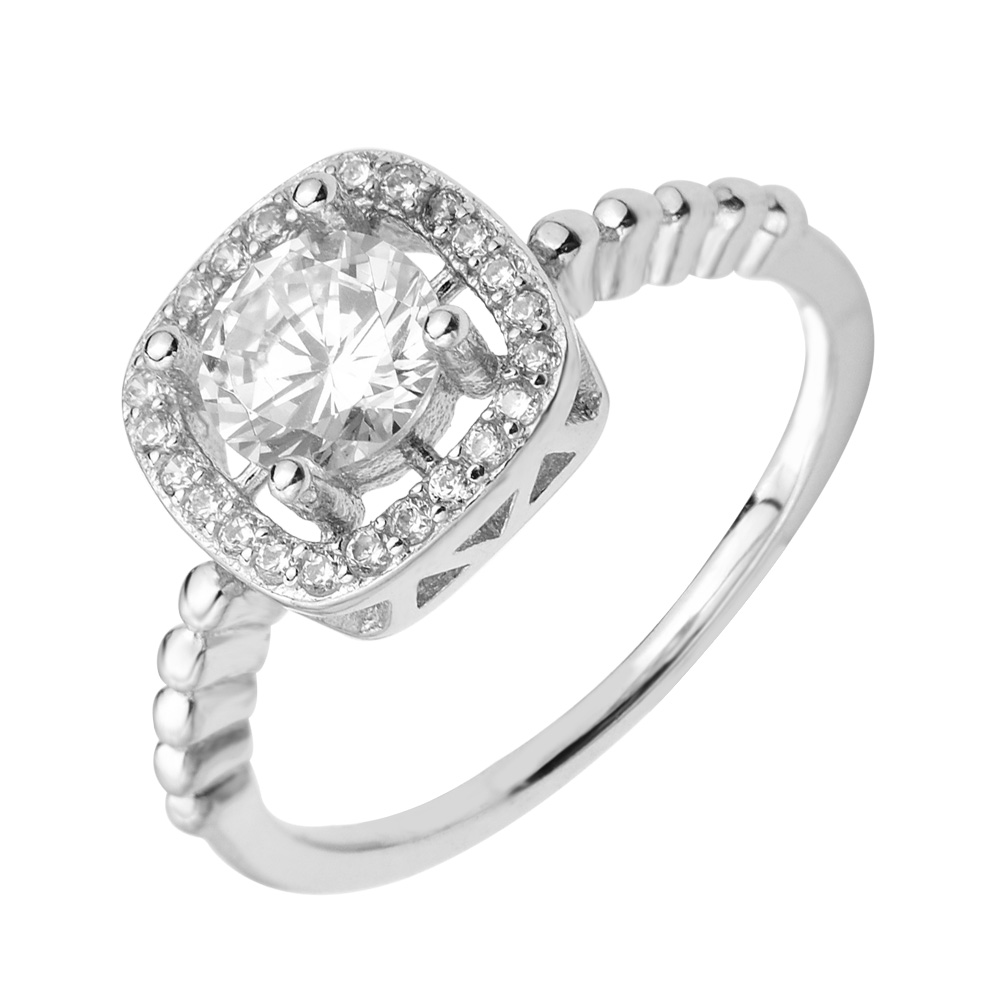 

Серебряное кольцо с фианитами 000131895 18 размера