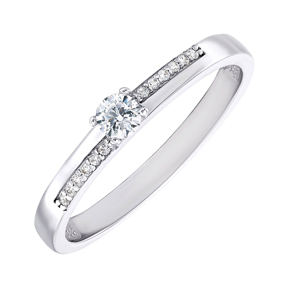 

Серебряное кольцо с фианитами Swarovski 000149170 16.5 размера