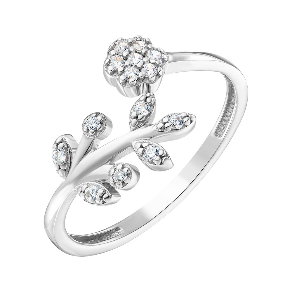 

Серебряное кольцо с фианитами 000149280 18.5 размера