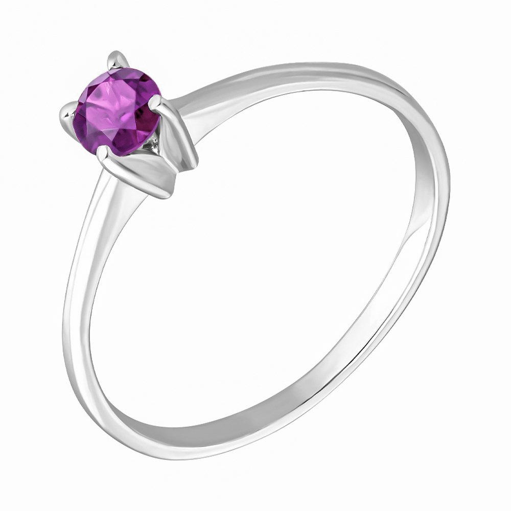 

Серебряное кольцо с аметистом 000131733 16 размера