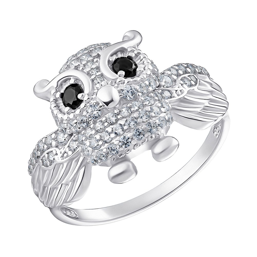 

Серебряное кольцо с фианитами 000148312 19 размера