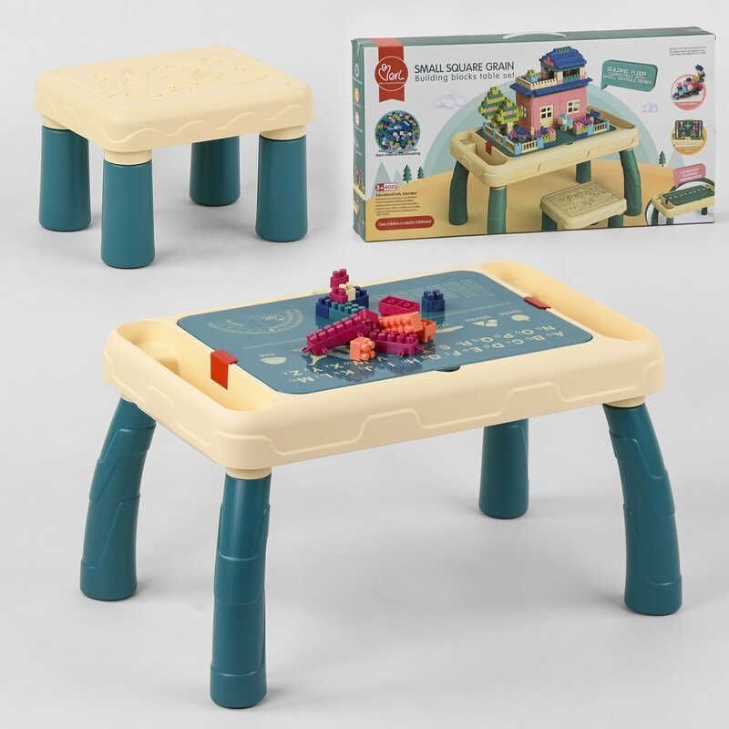 

Игровой столик со стульчиком 2в1 Small Square Grand с конструктором на 120 деталей 6060 Y