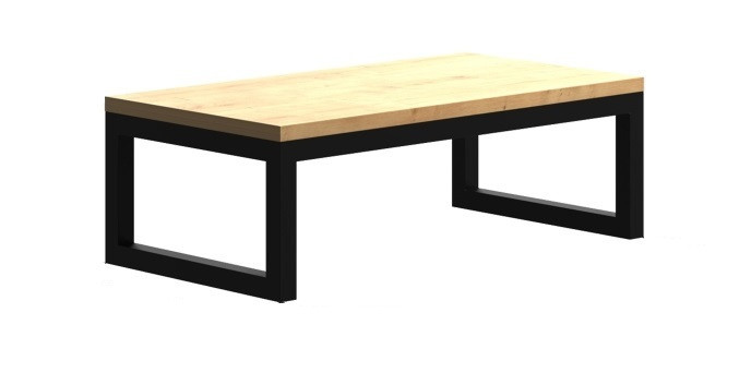 

Журнальный столик Luckystar SP - LOFT прямоугольный с черными ножками Long (NS-963246789)