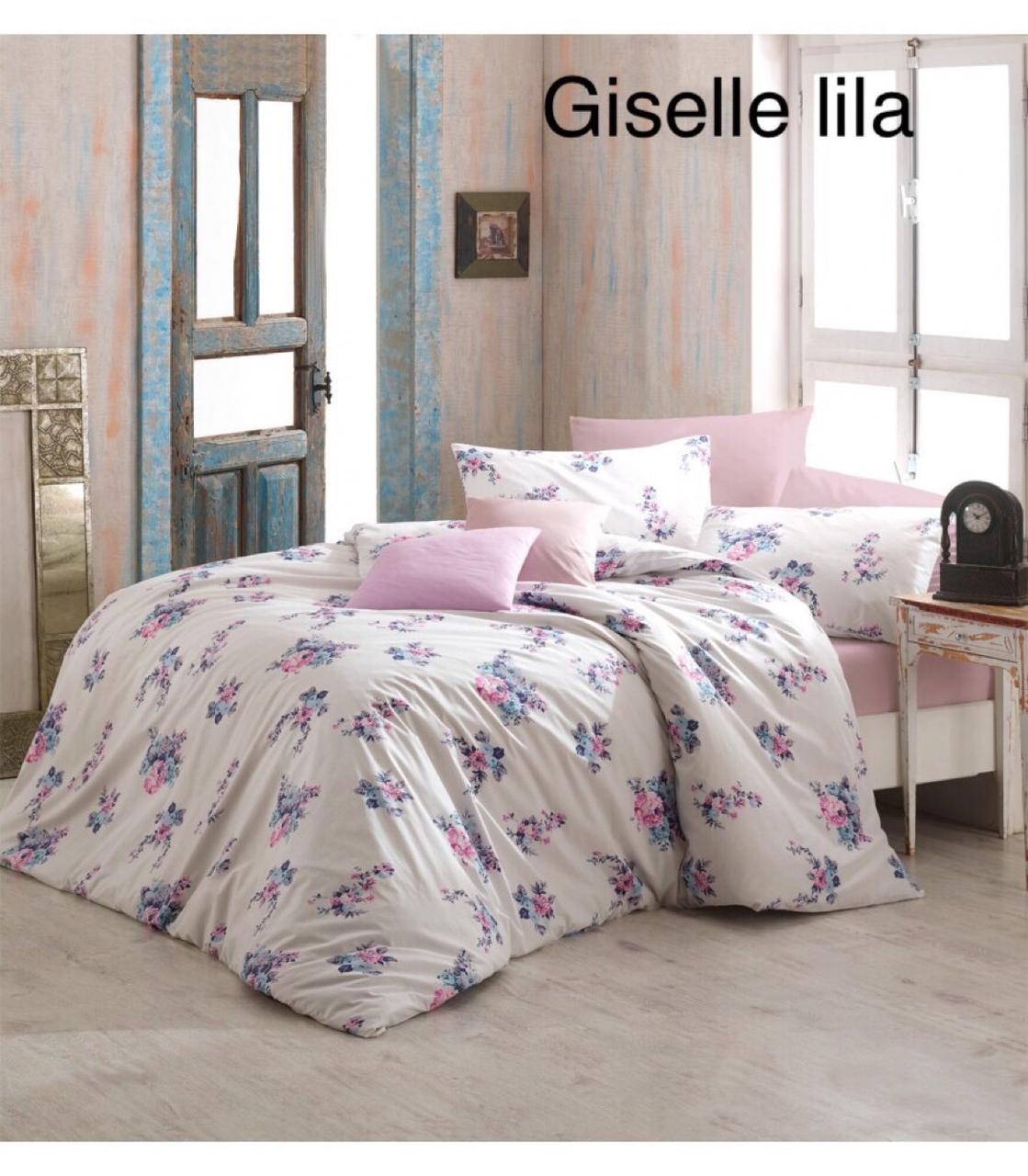 

Постельное белье Altinbasak ранфорс 200x220 Giselle Lila