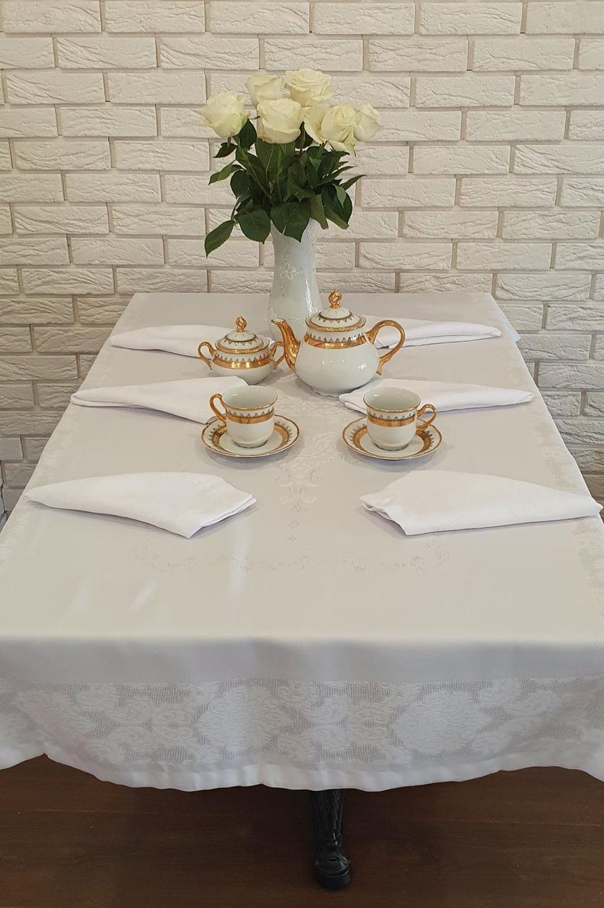

Скатерть Sagol тефлон 160x300 St-060 Cream + 8 салфеток 45 см *