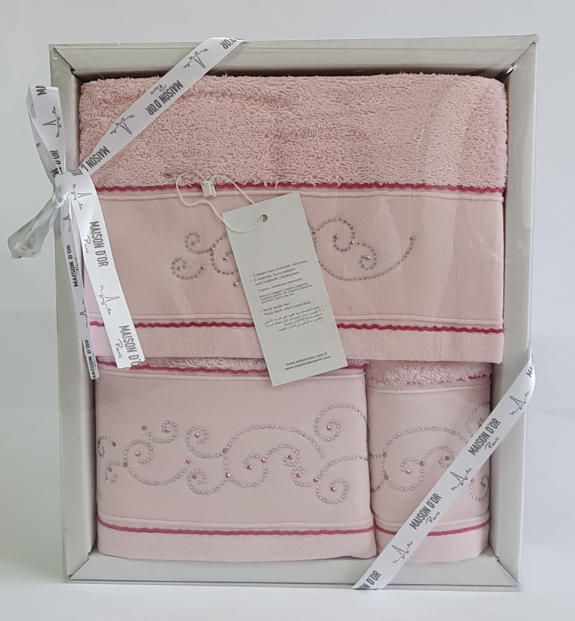 

Полотенца Maison D'or 3шт Dalliy Pink